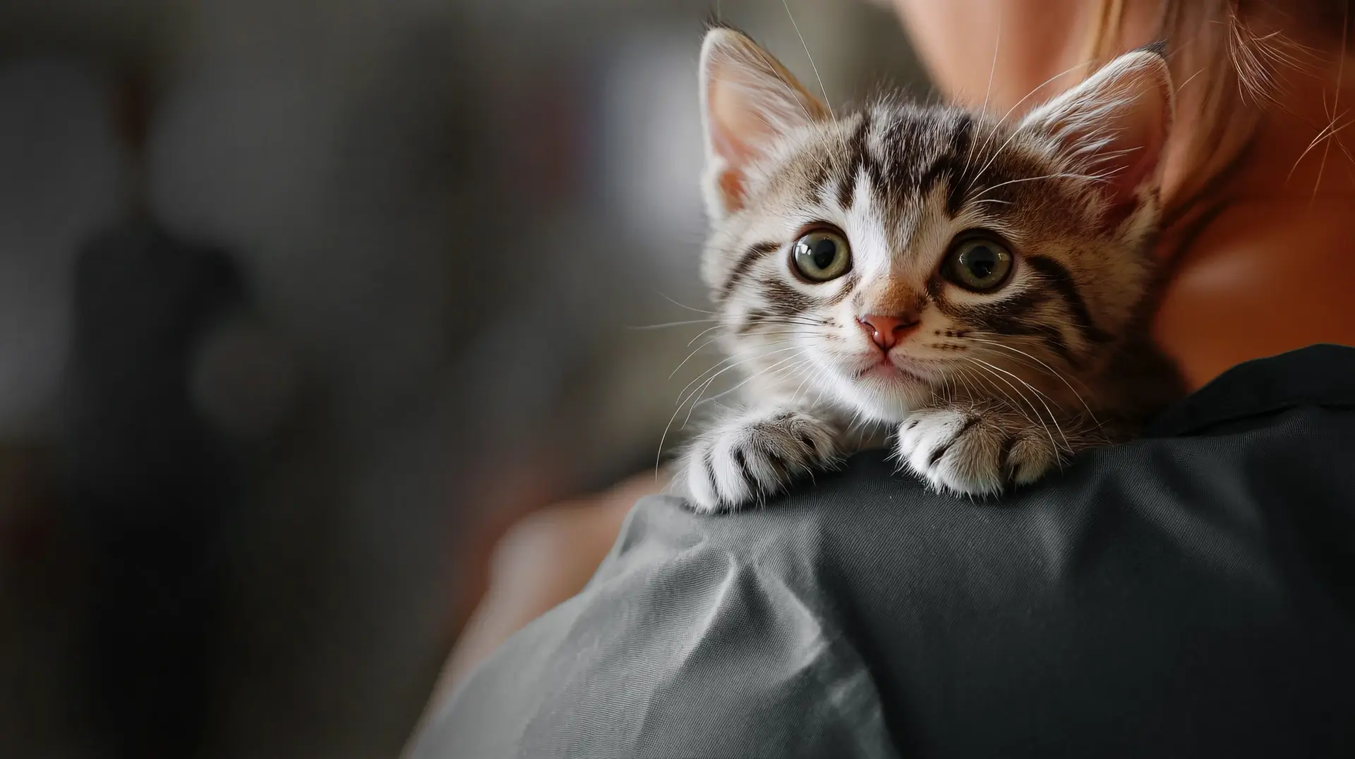 Chat observant l’extérieur à la pension féline Les Étoiles Normandes à Saint-Pierre-en-Auge.